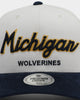 NATIONAL COLLEGIATE ATHLETIC ASSC Michigan Wolverines Freshman Crown Snapback Off White