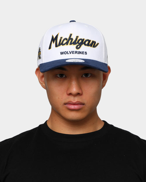 NATIONAL COLLEGIATE ATHLETIC ASSC Michigan Wolverines Freshman Crown Snapback Off White