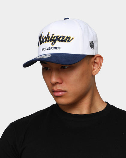 NATIONAL COLLEGIATE ATHLETIC ASSC Michigan Wolverines Freshman Crown Snapback Off White