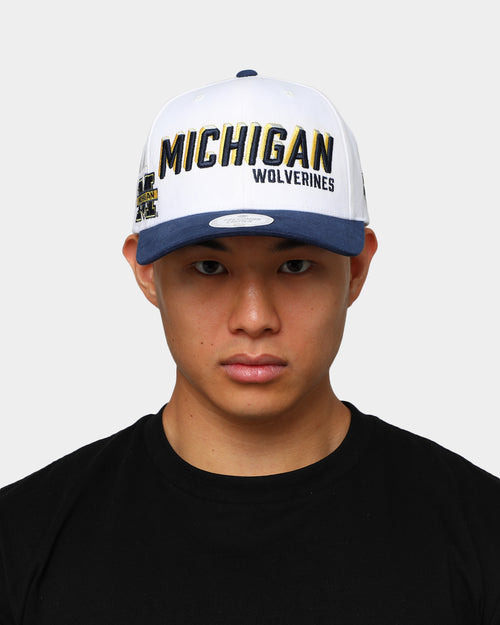 NATIONAL COLLEGIATE ATHLETIC ASSC Michigan Wolverines Freshman Crown Snapback Off White