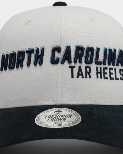 NATIONAL COLLEGIATE ATHLETIC ASSC North Carolina Tar Heels Freshman Crown Snapback Off White