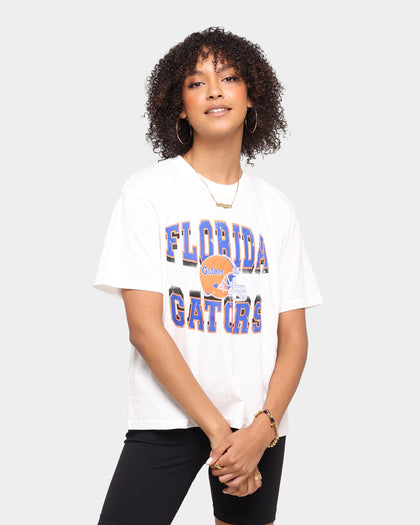 NATIONAL COLLEGIATE ATHLETIC ASSC Women's Michigan Wolverines 90's Champ Vintage T-Shirt Vintage White