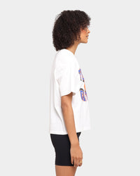 NATIONAL COLLEGIATE ATHLETIC ASSC Women's Michigan Wolverines 90's Champ Vintage T-Shirt Vintage White