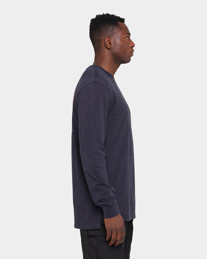 NATIONAL COLLEGIATE ATHLETIC ASSC Alabama Crimson Tide Team Crest Jeaner Long Sleeve T-Shirt Vintage Black