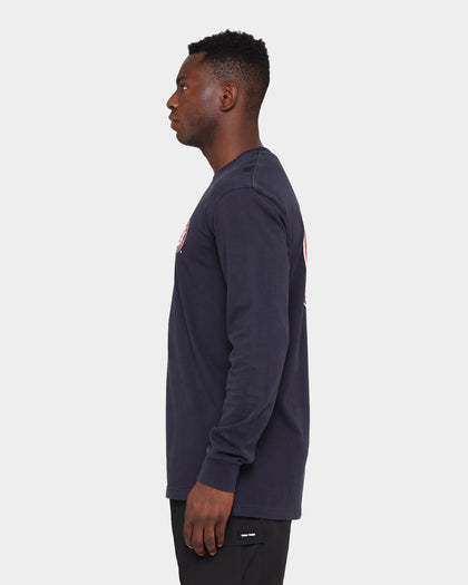 NATIONAL COLLEGIATE ATHLETIC ASSC Alabama Crimson Tide Team Crest Jeaner Long Sleeve T-Shirt Vintage Black