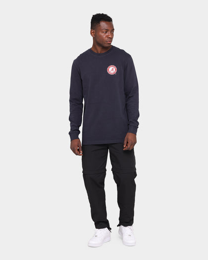 NATIONAL COLLEGIATE ATHLETIC ASSC Alabama Crimson Tide Team Crest Jeaner Long Sleeve T-Shirt Vintage Black