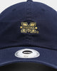 NATIONAL COLLEGIATE ATHLETIC ASSC Michigan Wolverines Small Team Crest Dad Hat Strapback Washed Navy