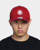 NATIONAL COLLEGIATE ATHLETIC ASSC Alabama Crimson Tide Small Team Crest Dad Hat Strapback Washed Crimson