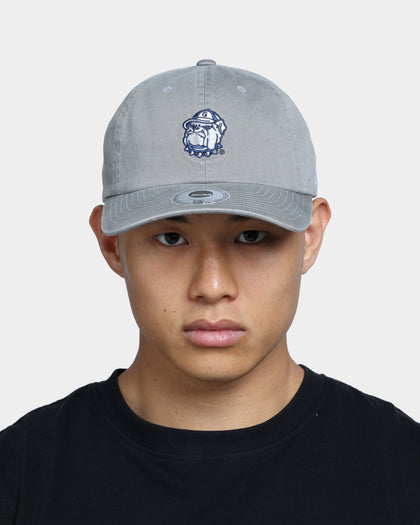 NATIONAL COLLEGIATE ATHLETIC ASSC Georgetown Hoyas Small Team Crest Dad Hat Strapback Washed Grey