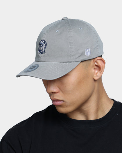 NATIONAL COLLEGIATE ATHLETIC ASSC Georgetown Hoyas Small Team Crest Dad Hat Strapback Washed Grey