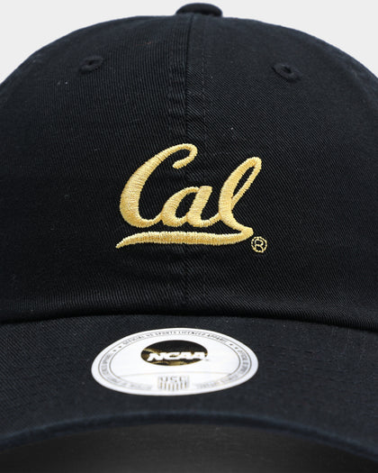 NATIONAL COLLEGIATE ATHLETIC ASSC Berkeley California Small Team Crest Dad Hat Strapback Washed Black