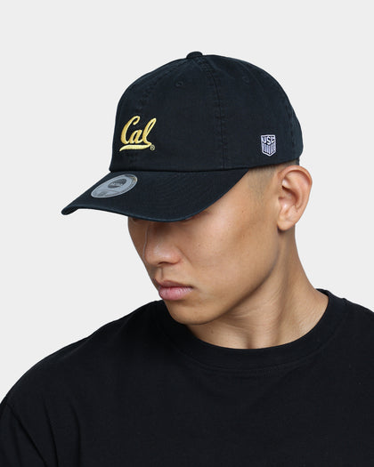 NATIONAL COLLEGIATE ATHLETIC ASSC Berkeley California Small Team Crest Dad Hat Strapback Washed Black