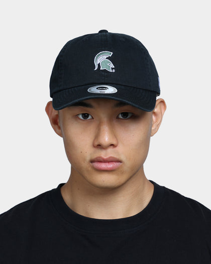 National Collegiate Athletic ASSC Michigan State Spartans Small Team Crest Dad Hat Strapback Washed Black