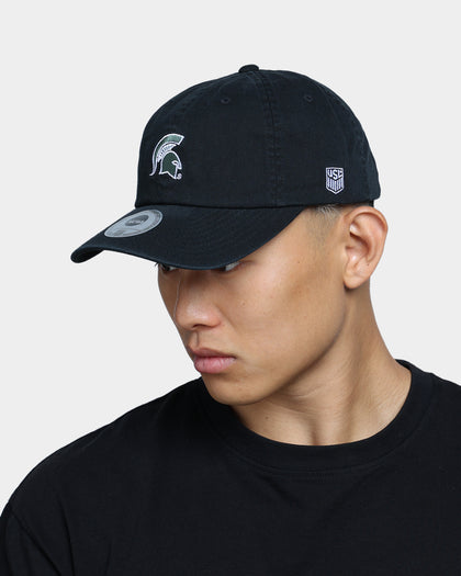 National Collegiate Athletic ASSC Michigan State Spartans Small Team Crest Dad Hat Strapback Washed Black