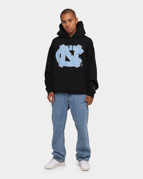 NATIONAL COLLEGIATE ATHLETIC ASSC UNC Tar Heels Team Crest Vintage Hoodie Vintage Black