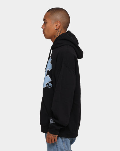 NATIONAL COLLEGIATE ATHLETIC ASSC UNC Tar Heels Team Crest Vintage Hoodie Vintage Black