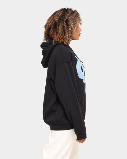 NATIONAL COLLEGIATE ATHLETIC ASSC UNC Tar Heels Team Crest Vintage Hoodie Vintage Black