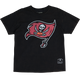 Mitchell and Ness Tampa Bay Buccaneers Oversized Extra Large Logo T-Shirt Vintage Black