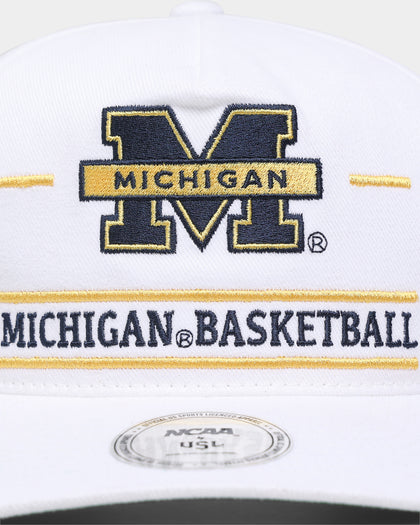 National Collegiate Athletic Association Michigan Basketball Stacked Pro Golfer Snapback White