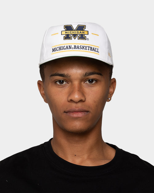 National Collegiate Athletic Association Michigan Basketball Stacked Pro Golfer Snapback White