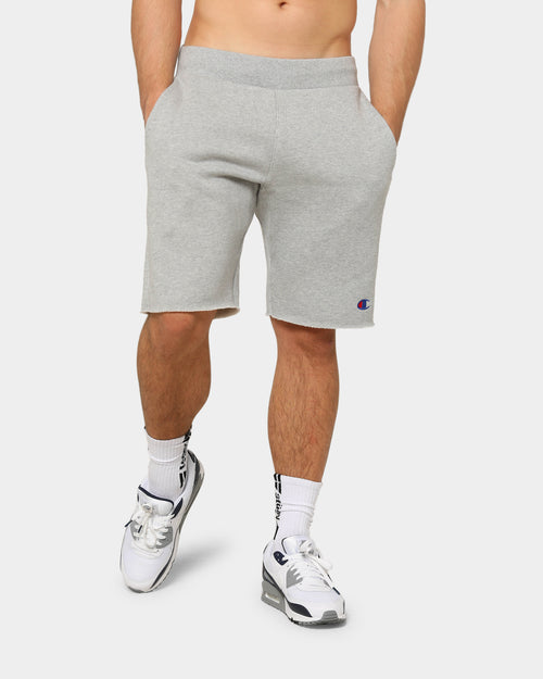Champion Men's Rev Weave Cut Off Short Oxford Heather