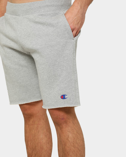 Champion Men's Rev Weave Cut Off Short Oxford Heather