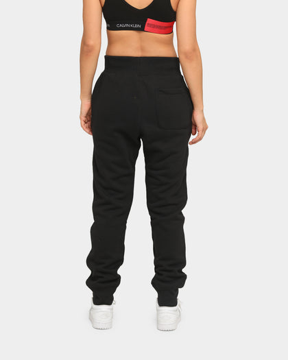 CHAMPION REV WEAVE SCRIPT JOGGER BLACK/GOLD