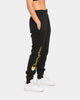 CHAMPION REV WEAVE SCRIPT JOGGER BLACK/GOLD