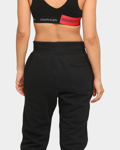 CHAMPION REV WEAVE SCRIPT JOGGER BLACK/GOLD