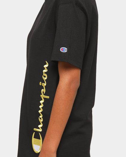 Champion Heritage Script T-Shirt Black/Gold