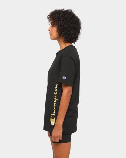 Champion Heritage Script T-Shirt Black/Gold