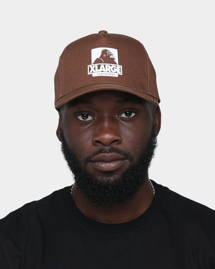 X-LARGE 91 5-Panel Snapback Brown/White