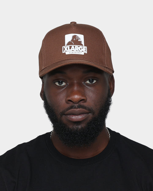 X-LARGE 91 5-Panel Snapback Brown/White