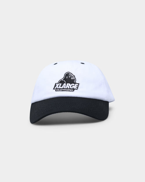 XLARGE Slanted Logo Snapback Black/White