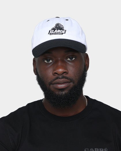 XLARGE Slanted Logo Snapback Black/White