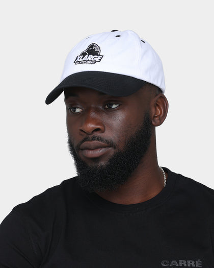 XLARGE Slanted Logo Snapback Black/White