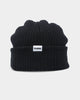 X-Large Ribbed Beanie Black
