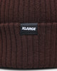 X-Large Ribbed Beanie Brown