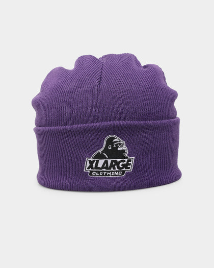 XLARGE Slanted Logo Beanie Purple