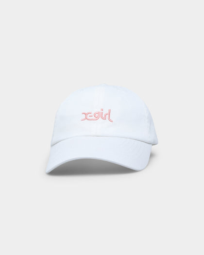 X-Girl Women's Mills Logo Cap White