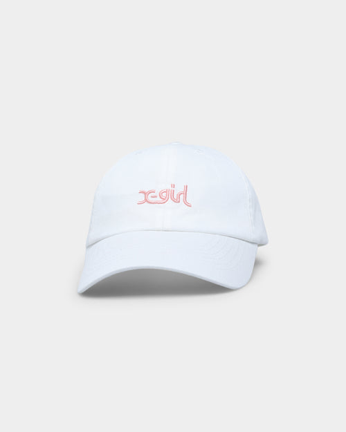 X-Girl Women's Mills Logo Cap White