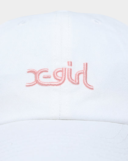 X-Girl Women's Mills Logo Cap White
