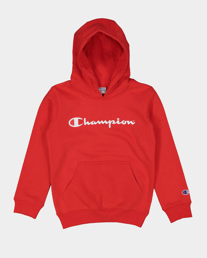 Champion Script Hoodie Vermilion