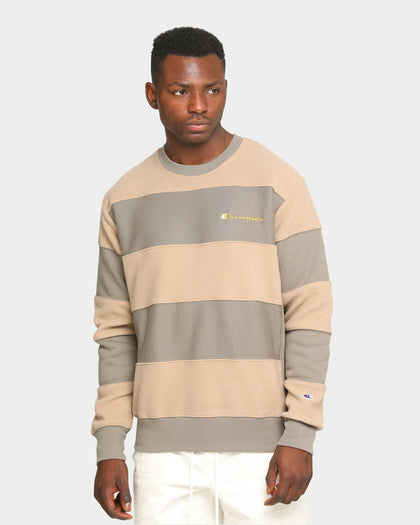 Champion Rev Weave Panel Stripe Crew Gizmo