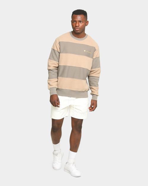Champion Rev Weave Panel Stripe Crew Gizmo