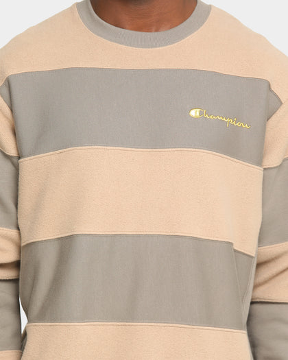 Champion Rev Weave Panel Stripe Crew Gizmo