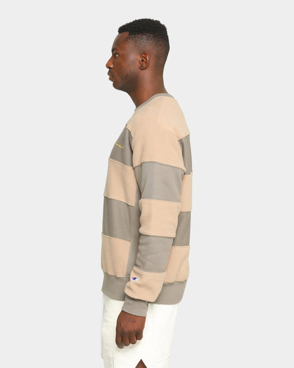 Champion Rev Weave Panel Stripe Crew Gizmo