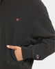 Champion Women's Rebound Rev Weave French Terry Crew Washed Black