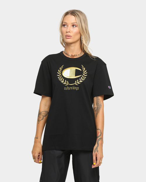 Champion Champion x Culture Kings Heritage T-Shirt Black/Gold