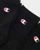 Champion 3 Pack LFS C Quarter Crew Socks Black